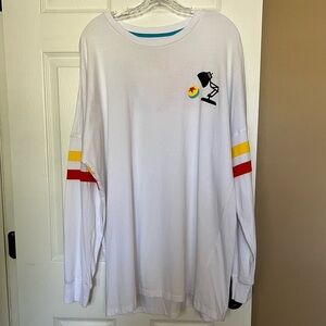 Disney White Long Sleeve Tee with Toy Story Pixar Lamp and Luxo Ball